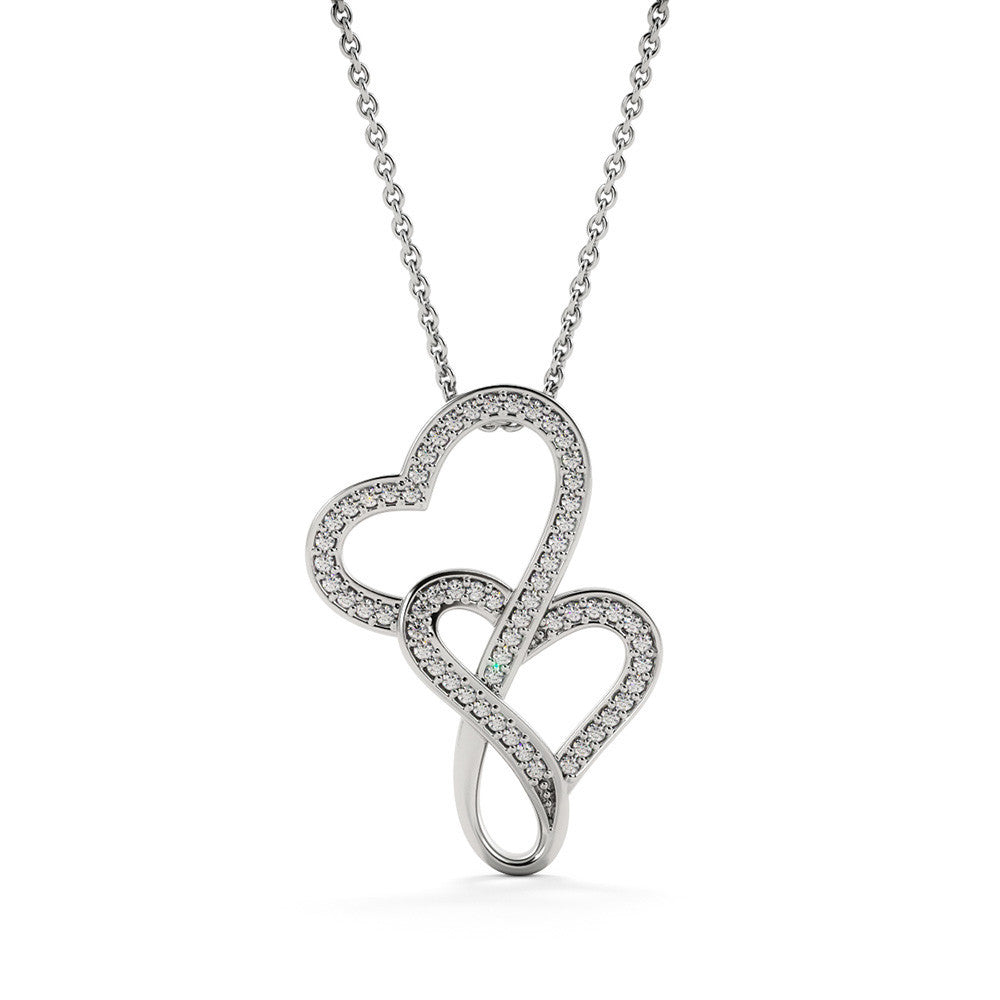 Dear Mom Your Love is a Masterpiece Interlocking Hearts Heart-to-heart Pendant Necklace