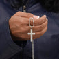 Engraved Stainless Steel Cross Necklace We Love Each Other Because perfect for Man, Husband, Dad, Grandpa, Soulmate