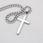 Engraved Stainless Steel Cross Necklace We Love Each Other Because perfect for Man, Husband, Dad, Grandpa, Soulmate