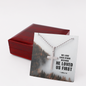 Engraved Stainless Steel Cross Necklace We Love Each Other Because perfect for Man, Husband, Dad, Grandpa, Soulmate