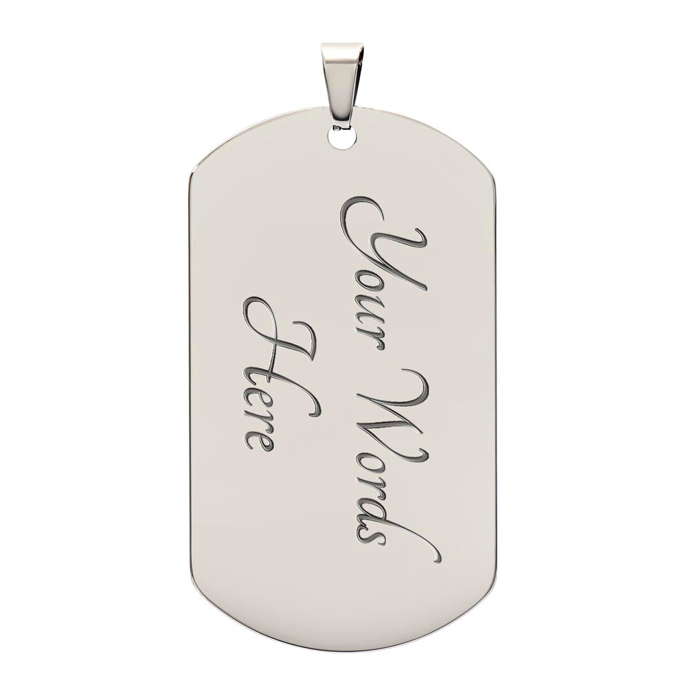 YHWH-Rophe Nefesh The Lord, Healer of the Soul The Names of God Luxury Graphic Dog Tag Necklace