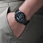 To my Dad Happy Father's Day Non-Message Card Black Chronograph Watch with Engraving For Dad, Father, Bonus Dad, Father