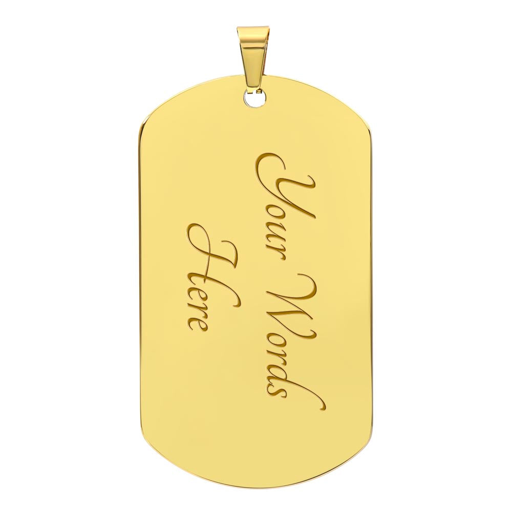 YHWH-Rophe Nefesh The Lord, Healer of the Soul The Names of God Luxury Graphic Dog Tag Necklace