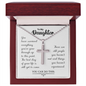 Stainless Cross Necklace You Have Survived Everthing you've Gone Through To My Daughter