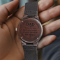 To my Dad Happy Father's Day Non-Message Card Wood Watch with Engraving For Dad, Father