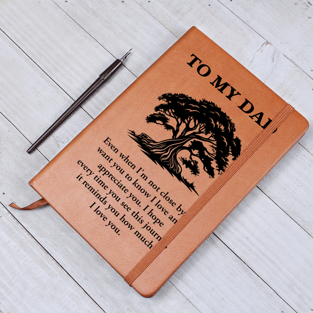 To My Dad Even when I'm Not Close By I Want You to Know I love and Appreciate You Graphic Leather Wallet Father's Day Gift for Father, Gift for Dad