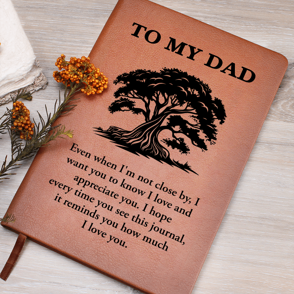 To My Dad Even when I'm Not Close By I Want You to Know I love and Appreciate You Graphic Leather Wallet Father's Day Gift for Father, Gift for Dad