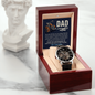 You May Ride Fast, But You Always Take The TIme To Slow Down Openwork Watch Father's Day Gift for Father, Gift for Dad