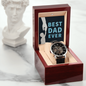 Best Dad Ever Openwork Watch Father's Day Gift for Father, Gift for Dad
