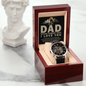 To My Dad, Never Forget That I Love You Openwork Watch Father's Day Gift for Father, Gift for Dad
