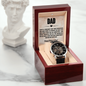 Your Love and Commitment Inspire Me Every Day Openwork Watch Father's Day Gift for Father, Gift for Dad