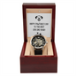 Happy Pawther's Day To The Best Dog Dad Ever Openwork Watch Father's Day Gift for Father, Gift for Dad