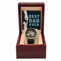 Best Dad Ever Openwork Watch Father's Day Gift for Father, Gift for Dad