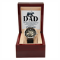 I Want to Be A Man Like My Father Openwork Watch Father's Day Gift for Father, Gift for Dad