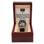 Your Love and Commitment Inspire Me Every Day Openwork Watch Father's Day Gift for Father, Gift for Dad