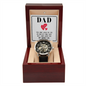 Dad you have loved me Men's Openwork Watch Father's Day Gift for Dad, Gift for Father