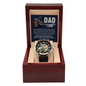 You May Ride Fast, But You Always Take The TIme To Slow Down Openwork Watch Father's Day Gift for Father, Gift for Dad
