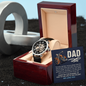 You May Ride Fast, But You Always Take The TIme To Slow Down Openwork Watch Father's Day Gift for Father, Gift for Dad