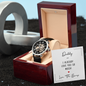 Daddy I Already Love You So Much Openwork Watch Father's Day Gift for Father, Gift for Dad