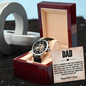 Your Love and Commitment Inspire Me Every Day Openwork Watch Father's Day Gift for Father, Gift for Dad