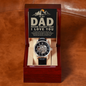 To My Dad, Never Forget That I Love You Openwork Watch Father's Day Gift for Father, Gift for Dad