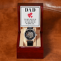 Dad you have loved me Men's Openwork Watch Father's Day Gift for Dad, Gift for Father