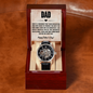 Your Love and Commitment Inspire Me Every Day Openwork Watch Father's Day Gift for Father, Gift for Dad