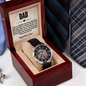 Your Love and Commitment Inspire Me Every Day Openwork Watch Father's Day Gift for Father, Gift for Dad