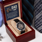 You May Ride Fast, But You Always Take The TIme To Slow Down Openwork Watch Father's Day Gift for Father, Gift for Dad