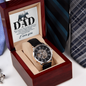 I Want to Be A Man Like My Father Openwork Watch Father's Day Gift for Father, Gift for Dad