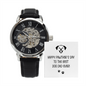 Happy Pawther's Day To The Best Dog Dad Ever Openwork Watch Father's Day Gift for Father, Gift for Dad