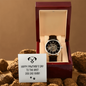 Happy Pawther's Day To The Best Dog Dad Ever Openwork Watch Father's Day Gift for Father, Gift for Dad