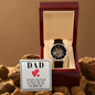 Dad you have loved me Men's Openwork Watch Father's Day Gift for Dad, Gift for Father