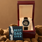 Best Dad Ever Openwork Watch Father's Day Gift for Father, Gift for Dad