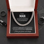 Cuban Link Chain To My Man I Love you Forever and Always