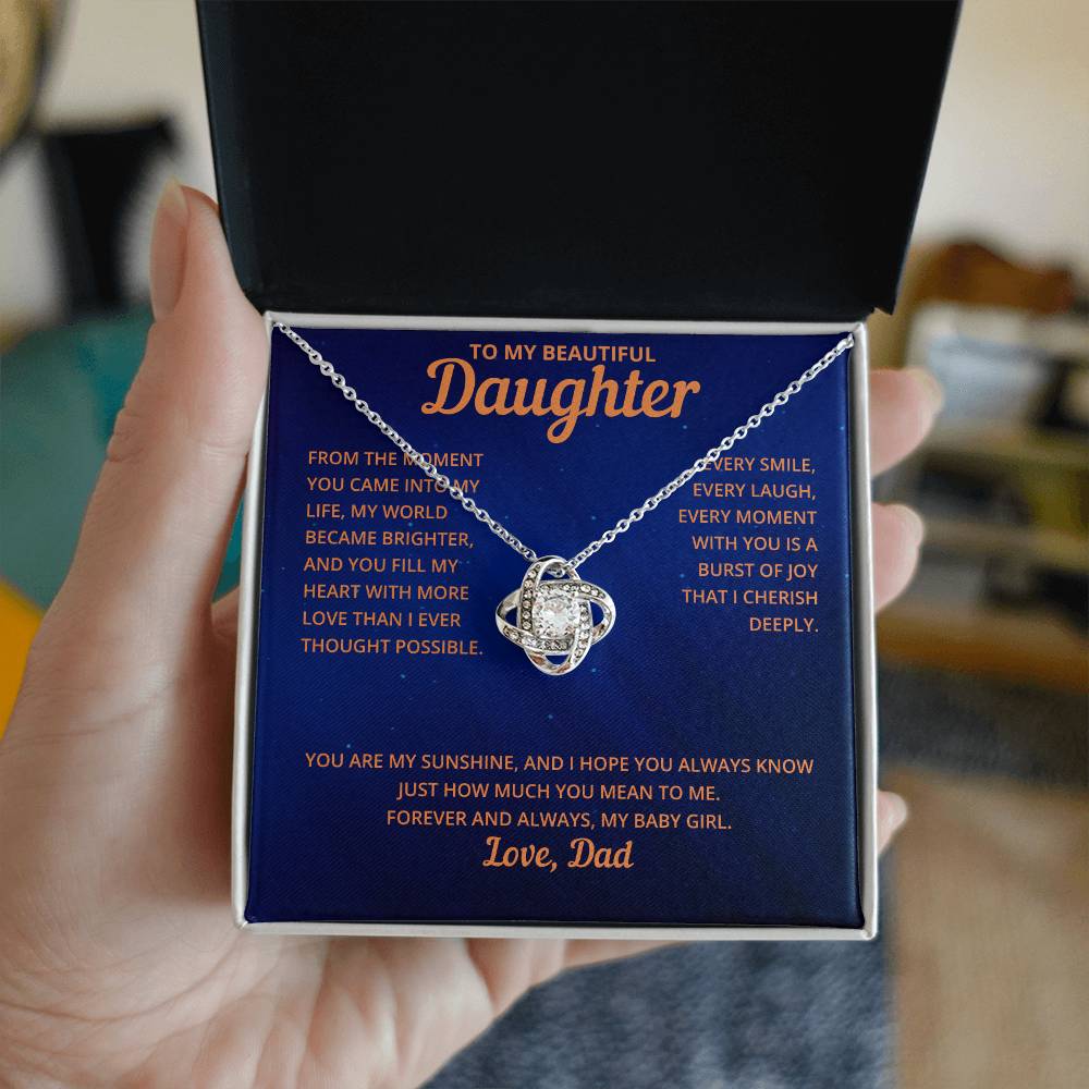 Forever My Sunshine: Necklace, To My Daughter A Heartfelt Gift of Love and Joy
