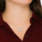 Non-Message Card Love Knot Necklace For Mom, Mother, Daughter, Granddaughter, Sister. Wife, Soulmate, Friend
