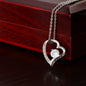 Non-Message Card Forever Love Necklace For Mom, Mother, Daughter, Granddaughter, Sister. Wife, Soulmate, Friend