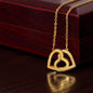 Non-Message Card Interlocking Hearts Necklace For Mom, Mother, Daughter, Granddaughter, Sister. Wife, Soulmate, Friend