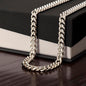 Non-Message Card Cuban Link Chain For Dad, Son, Grandpa, Grandfather, Husband,Brother