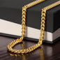 Non-Message Card Cuban Link Chain For Dad, Son, Grandpa, Grandfather, Husband,Brother