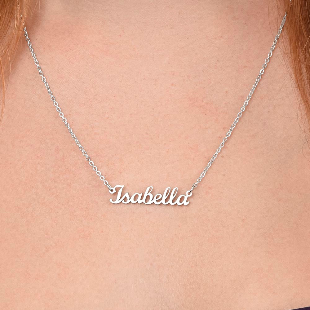 Non-Message Card Personalized Name Necklace – Known & Loved