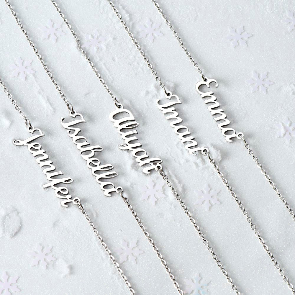 Non-Message Card Personalized Name Necklace – Known & Loved