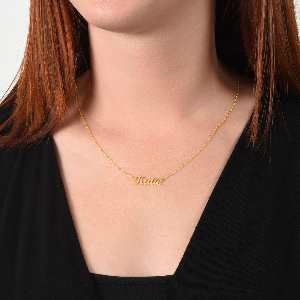 Non-Message Card Personalized Name Necklace – Known & Loved