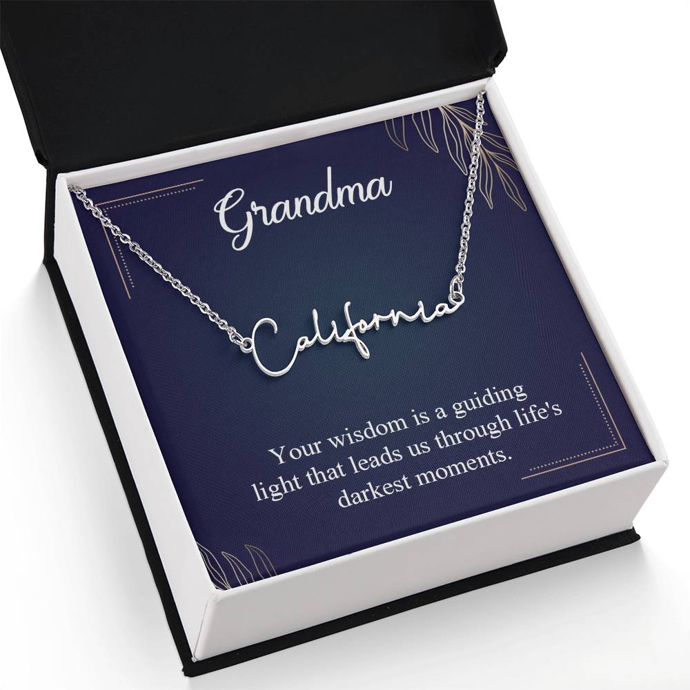 Signature Name Necklace (With MC)