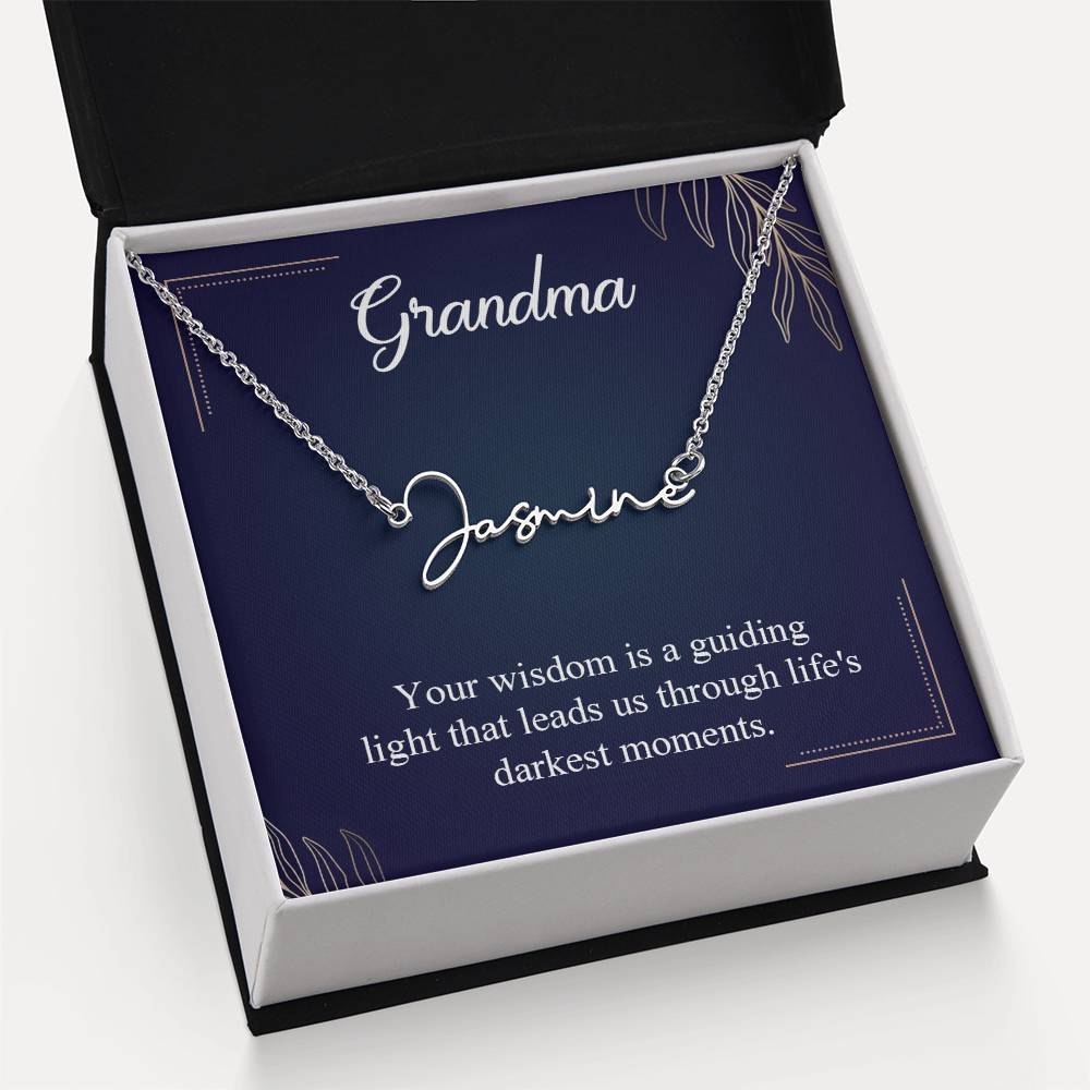 Signature Name Necklace (With MC)