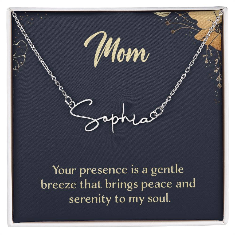 Personalized Name Necklace – Known & Loved To My Mom - To My Mother