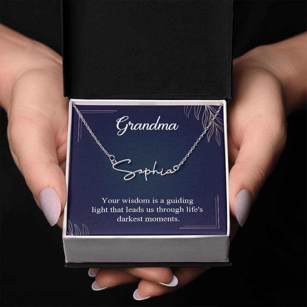 Signature Name Necklace (With MC)