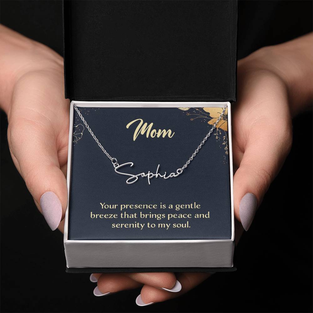 Personalized Name Necklace – Known & Loved To My Mom - To My Mother