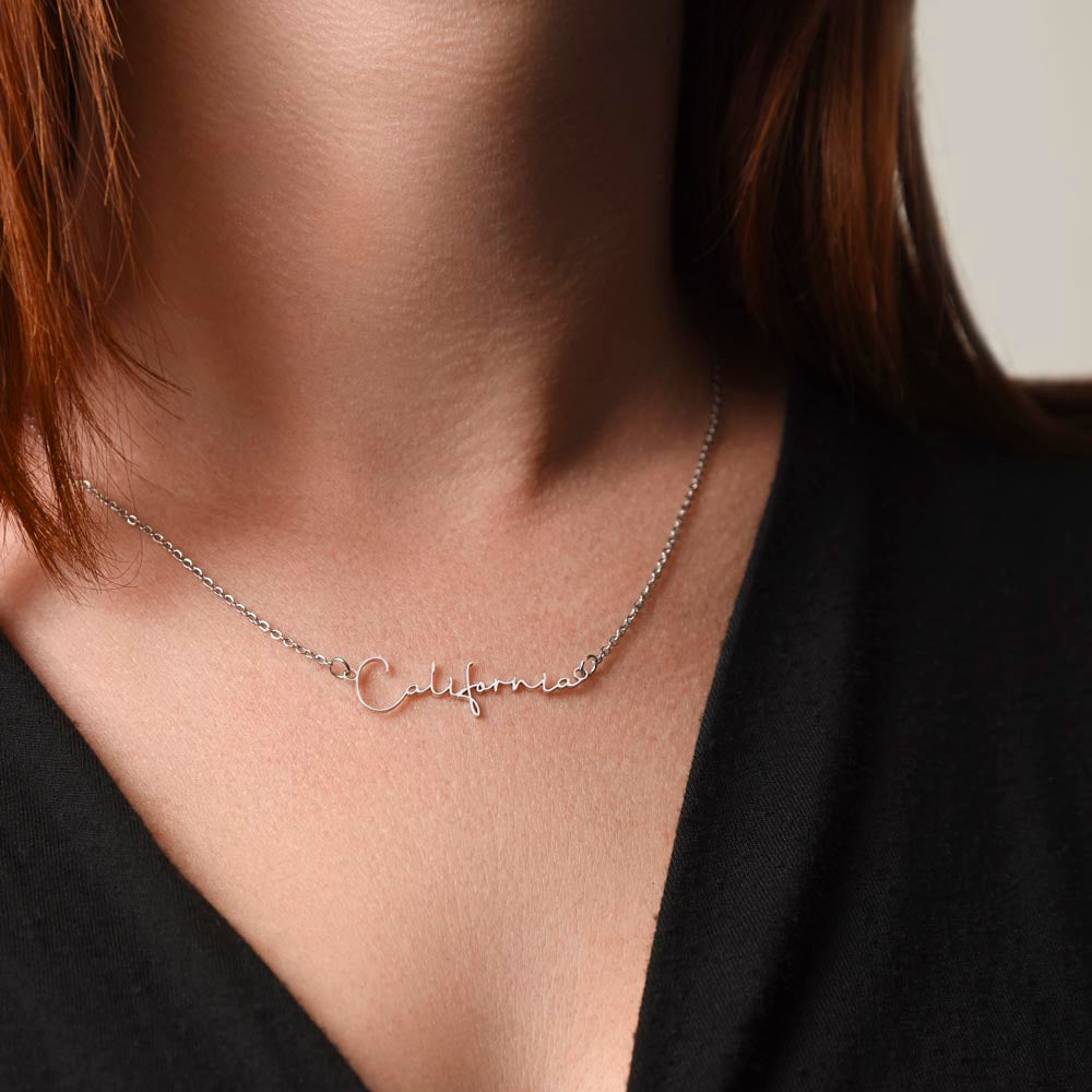 Personalized Name Necklace – Known & Loved To My Mom - To My Mother